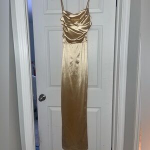 divalife long silk hoco/prom dress